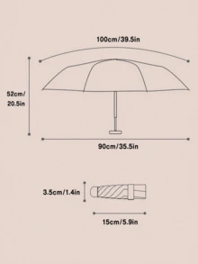 1pc Mini Portable Sunshade Umbrella With UV Protection And Foldable Rain Umbrella, Comes With A Carry Bag, Suitable For School, Office, Home, Travel, Gifts For Men, Available In Multiple Colors, Spring Summer Picks, Brides Maid Gifts, Room, Bedroom Decor, Bedroom Decor, Beach, Travel, For Men, For Women, Vacation,Cute Stuff - Multicolor - View 2