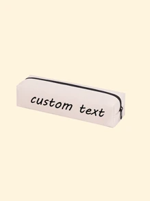 Personalized Children's Pencil Case; Engraved Travel Bag; Printed Pencil Zipper Bag; Customized School Supplies For The School Season; Stationery; Pencil Boxback To School Winter Gift Ideas Boy Girl Valentine's Day,Multi-Functional,Ornamental,Letter,Stylish,Modern,Colorful,Cute,Adorable,Casual,Custom,Personalised,Unique,Customized,Ideal Gifts For Him,Ideal Gifts For Her