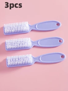 3/5/10pcs Nail Brush For Cleaning Fingernails, Handle Grip Nail Brushes Fingernail Brush For Cleaning Nail Scrub Brush For Toes And Nails - Multicolor - View 29