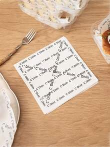 50pcs/100pcs Greaseproof Paper, Table Paper, 7.08*7.08 Inches (About 18*18 Cm) Non-Stick Pre-Cut Baking Parchment Paper, Suitable For Baking, Barbecuing, Air Fryers, Cooking, Etc. Ideal For Breads, Cakes, Biscuits - White - View 3