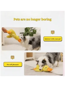 Durable Chewing Duck Design Fabric Dog Toy - Interactive Training & Tooth Cleaning For All Breeds, Relieves Boredom & Teething Pain - 1pc
