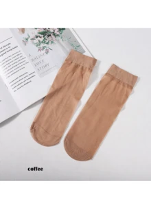 40/20/10双装男女通用纯色短袜，休闲日常居家穿着，适合运动、户外、舞蹈、散步等场合（10/20/40/60/80/100双装）圣诞礼物 - 彩色 - 查看 8