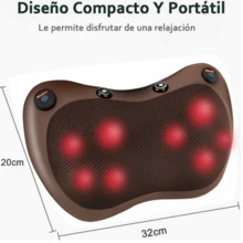 LINMEX Electric Back And Neck Massager With Infrared Shiatsu Movement - Black - View 6