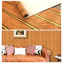 1 Roll Orange Woodgrain Peel And Stick Wallpaper, PVC Vinyl Self-Adhesive Customized Wall Covering, Waterproof, Dust-Proof And Oil-Resistant, Suitable For Bedroom, Living Room, Dining Room, Pantry, Party Events, 950*45cm/374*17.71inch Wall Paper Wall Stickers Room Decor Wall Decor