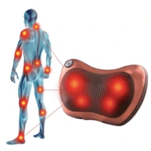 LINMEX Electric Back And Neck Massager With Infrared Shiatsu Movement - Black - View 3