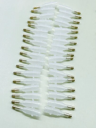 50pcs Diamond Painting Brush Tips - Nail Art Dotting Replacement Brush Heads, Transparent Plastic DIY Cross Stitch Tools For Rhinestone Gluing, Diamond Painting Accessories