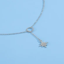 1pc Minimalist Circle And Octagonal Star Pendant Necklace, Suitable For Everyday Wear - Silver - View 1