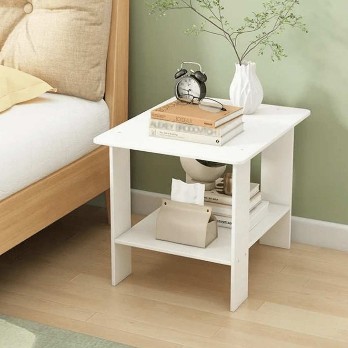 1pc Minimalist Modern Coffee Table, Small Side Table For Living Room, Home Use, Rental House, Small Space, Nightstand