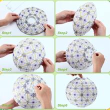 12 Peças Conjunto de Lanternas de Papel Estilo Mediterrâneo, Amalfi Coast, Capri, Positano Limão Suprimentos para Festa, Decoração de Verão, Padrão de Limão Amarelo, Verde, Branco, Casamento, Aniversário