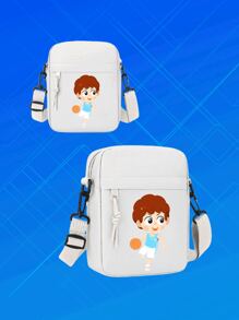 1pc Personalized Photo Print Unisex Mini Shoulder Bag, Casual Shoulder Bag, Cross-Body Bag, Lightweight Phone Pouch, Fashion Outdoor Travel Bag, Suitable As Gift For Girlfriend, Boyfriend, Mother's Day, Graduation