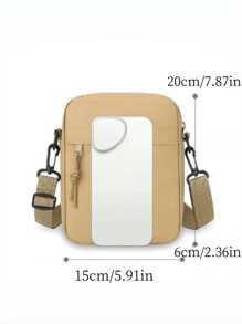 1pc Personalized Photo Print Unisex Mini Shoulder Bag, Casual Shoulder Bag, Cross-Body Bag, Lightweight Phone Pouch, Fashion Outdoor Travel Bag, Suitable As Gift For Girlfriend, Boyfriend, Mother's Day, Graduation