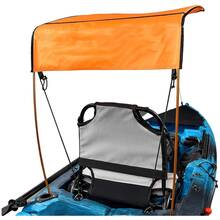CuisinSmart Sun Shade Canopy For Kayak Boat Canoe,Waterproof Sun Shade Awning Top Cover For Single Person,Portable Universal Awning Canopy With Storage Bag For Outdoor Fishing,Orange - Orange - View 3