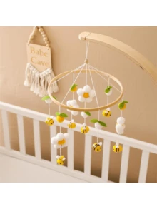 蜜蜂与花朵设计床挂摇铃，色彩和谐，舒适，保护宝宝眼睛，多种形状和颜色，可爱，激发宝宝的好奇心 - 多色 - 查看 8