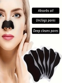 5pcs/10pcs/20pcs Deep Cleansing Blackhead Remover Nose Peel Off Mask - Activated Charcoal Face Mask, Blackhead Removal, Oil Control, Moisturizing, Pore Minimizing, For Smooth Skin, For Men & Women, Skincare Essential For Home & Travel, Mother's Day Gift - Black - View 3