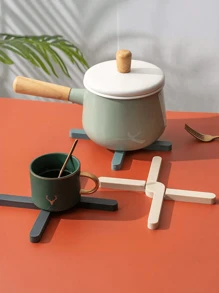 1 Pack Silicone Heat Resistant Mat Foldable Non-Slip Pot And Pan Mat Table Mat Plate And Dish Cross Holder Coaster Kitchen Table Mat