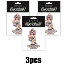 草莓女孩和复古可爱小女孩设计，可爱的汽车空气清新剂和后视镜装饰 - 持久香味，为清新诱人的汽车内饰，送给朋友的有趣礼物 - 彩色 - 查看 16