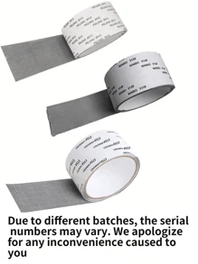1pc Window Screen Repair Tape, Self-Adhesive Mesh Tape For Window Screen Hole Repair, Dormitory Curtain Window Screen Repair Strip, Self-Adhesive Window Screen Repair Tape, Window Screen Repair Patch, Hole Tear Insect Proof/Soundproof Window Sill Sealing Strip