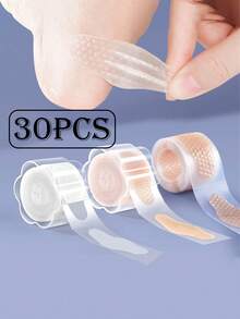30片装水胶体凝胶水泡绷带 - 防水粘性足部护理垫，适用于足跟擦伤、水泡和足部磨损 - 带鞋垫保护的止痛垫 - 彩色 - 查看 2