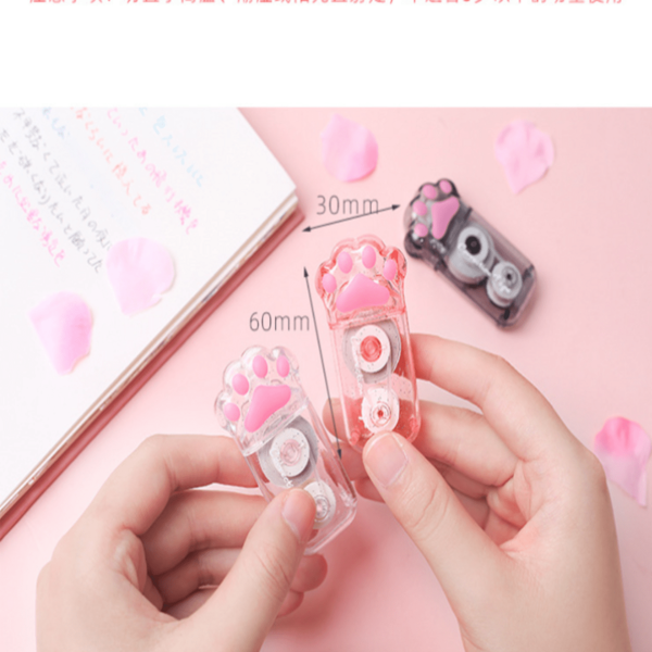 1 PC Cute Cat's Claw Correction Tape Mini Large Capacity Correction Tape Student Homework Correction Tape