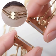 Necklace Separator For Layering Multi Necklace Layering Clasp Gold And Silver Magnetic Necklace Clasp For Layered Look, Necklace Connectors For Multiple Necklaces