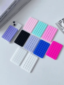 1pc Silicone Suction Phone Case Mount,Phone Suction Grip,Octobuddy,Sticky Phone Grip, Adhesive Phone Stand Sticky For Cell Phone - Multicolor - View 2