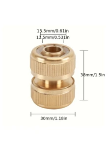 2pcs/4pcs/6pcs Universal Metal Garden Hose Quick Connect Adapter - Easy Snap-In Design, Leak-Proof, Standard Thread For European And American Systems, Hose Connector For Car Wash, Watering, And Garden Hose Fittings - Multicolor - View 12