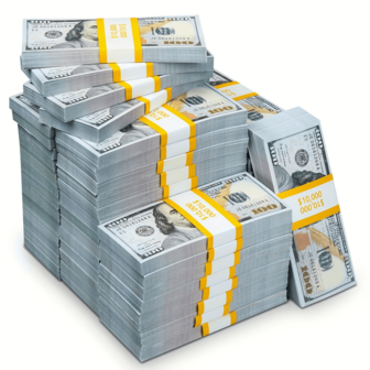 100 قطعة/مجموعة نقود مزيفة، فئة صغيرة من الدولار الأمريكي المزيف الواقعي، لأغراض تعليمية وأعياد الميلاد والأعراس والحانات والأفلام والعروض التلفزيونية، مناسبة لمكيف الببسنك لخلق أجواء ممتعة وواقعية