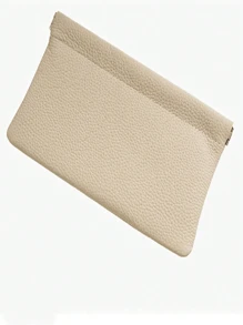 1 pezzo - Portafoglio in pelle autosigillante. Set per passaporto e patente di guida. Porta auricolari e cavo dati. Busta per contanti. Borsa per cosmetici, portafoglio, casual business per donna, portafoglio per donna