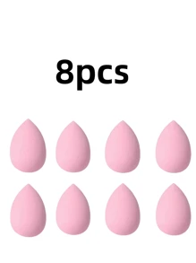 16 Pieces Mini Pink Brown Makeup Sponge, Mini Multi-Functional Makeup Sponge, Suitable For Liquid, Cream And Powder Cake, No Latex Makeup Sponge, Suitable For All Skin Types, Christmas Gift, Simple And Beautiful, Easy To Carry