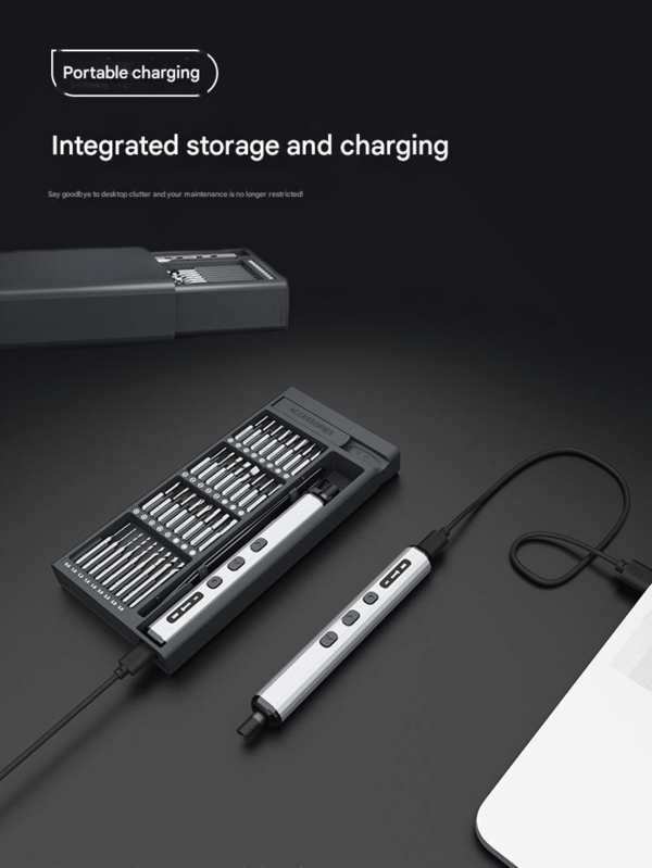 Electric Screwdriver, Mini Precision Screwdriver Set, 50 Magnetic Bits, Magnetic Storage, Repair Tool Kit For Electronics Phone Camera Laptop Watch