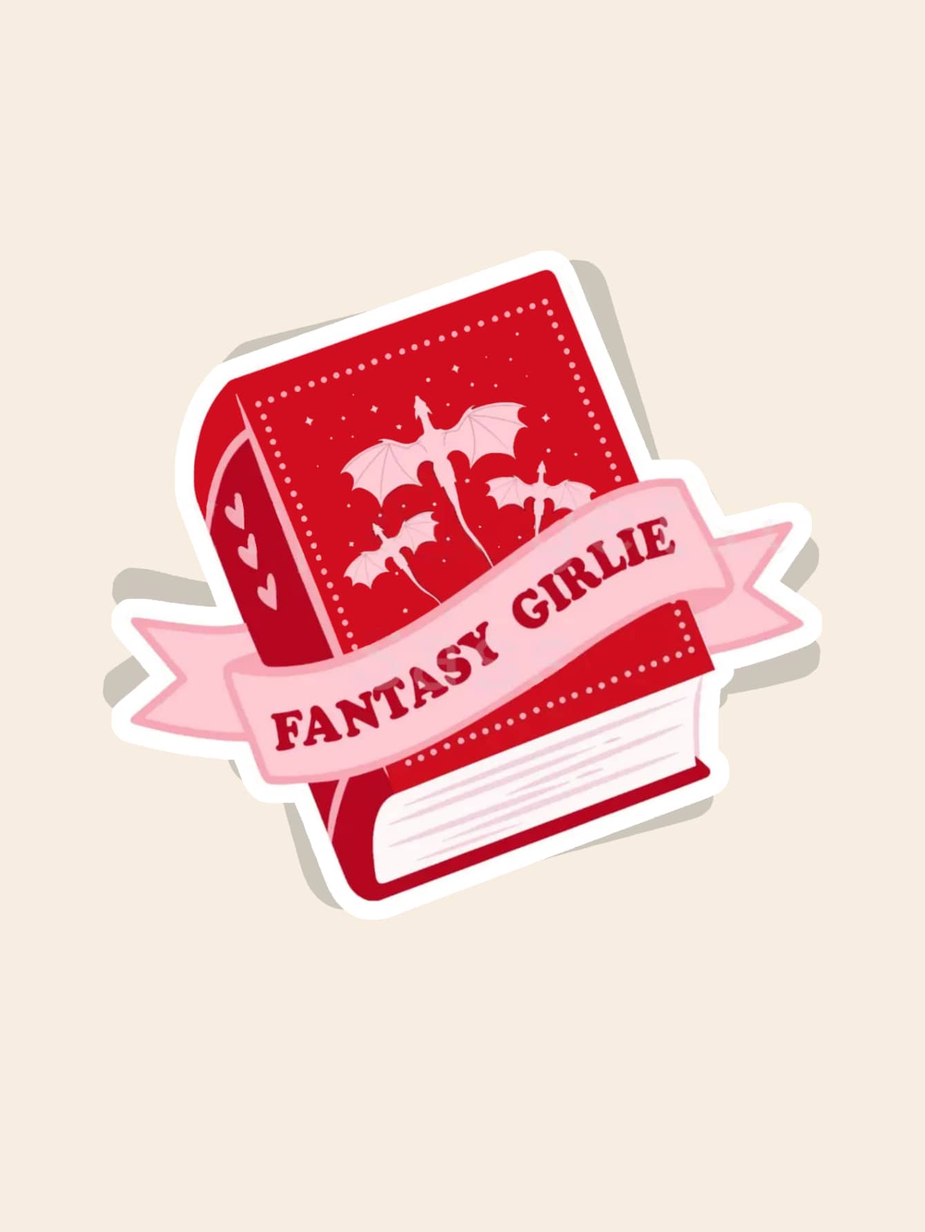 1 PIEZA Pegatina de vinilo a prueba de agua de tipo fantasía - Perfecta para amantes de los libros y fans de la fantasía - Excelente regalo para pegatinas de portátil, pegatinas de teléfono, pegatinas de sarcasmo, pegatinas sarcásticas, pegatinas de coche, calcomanía resistente al agua