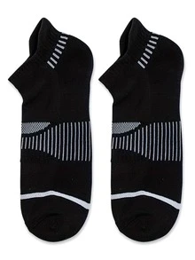 5 Pairs Breathable Moisture Wicking Men's Ankle Socks, Striped Knitted Fabric Geometric Pattern Odor Resistant High Elasticity Unisex Sport Short Socks, Suitable For All Seasons: Home, Running, Travel, Hiking, Cycling, Basketball And More Activities - Multicolor - View 11