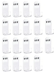 12pcs Vinyl Wall Mount,Acrylic Shelves,Vinyl Shelf,Vinyl Record Wall Mount Display Holder No Screws,Self Adhesive Clear Acrylic Vinyl Record Hangers Stylish Acrylic Album Holder For Home And Office