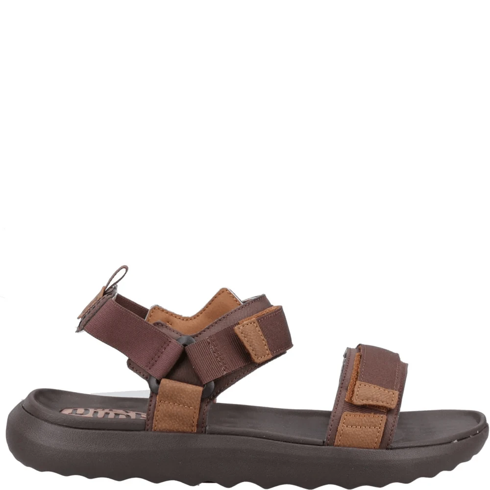 HEYDUDE HEY DUDE Collins - Men's Sandals, Minimalist & Fashionable, Practical For Summer - Brown and Brown - View 1
