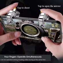 DATA FROG DATA FROG Metal Mobile Trigger Gamepad Gaming L1R1 Shooter Mobile Controller Smart Phone Fire Button Aim Key Joystick