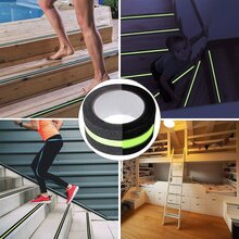 Anti Slip Grip Tape, Non-Slip Traction Tapes With Glow In The Dark Reduce The Risk Of Slipping For Indoor Or Outdoor Stair Tread Step And Other Slippery Surfaces - Keeps You, 2 Inch X 16.4 Foot - Black - View 3