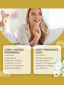 Ambientador de aire para mujer, fresco y duradero, con aroma a flores cítricas, seguro, encantador, suave y elegante, fresco, natural y elegante