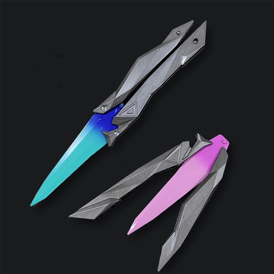 3D Printed Butterfly Claw Gravity Knife - Stress Relief Toy, Suitable For Roleplay And Outdoor Games, Ideal Gift For Christmas, Halloween, Birthday, Fun Toy For Practice And Training