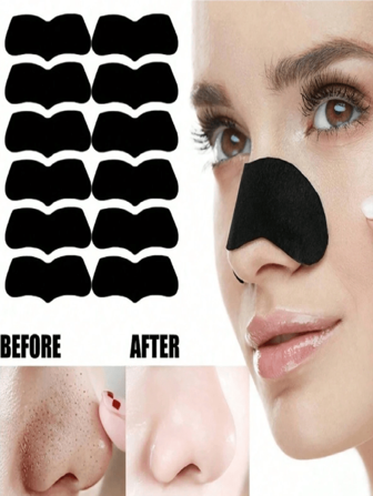 5 pièces/10 pièces/20 pièces Masque peel-off nettoyant en profondeur pour les points noirs du nez - Masque facial au charbon actif, élimination des points noirs, contrôle de l'huile, hydratation, minimisation des pores, pour une peau lisse, pour hommes et femmes, produit de soins essentiels pour la maison et les voyages, cadeau de la fête des mères