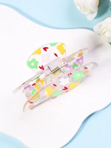 1pc Hawaiian Flower Hair Claw Clip, Suitable For Daily, Beach, Gift For Mom, Spring/Summer - Multicolor - View 18