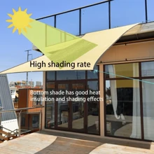 Encrypted And Thickened Shade Sail For Patio, Balcony, Garden - UV Protection, Ventilation, Cooling Canopy, Outdoor Awning