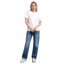 Lee Women's Casual Everyday Washed Slant Pocket Straight Leg Jeans - CLASSIC INDIGO - View 2