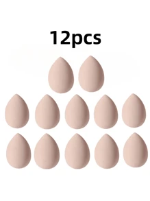 16 Pieces Mini Pink Brown Makeup Sponge, Mini Multi-Functional Makeup Sponge, Suitable For Liquid, Cream And Powder Cake, No Latex Makeup Sponge, Suitable For All Skin Types, Christmas Gift, Simple And Beautiful, Easy To Carry