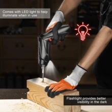 47PCS Screwdriver Rechargeable Kit Cordless Drill Drill Driver Bits Set