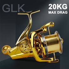 BILLINGS Spinning Reel,8000-14000 Fishing Reel Max Drag 20KG With Metal Spool&Grip Metal Rocker,Left Right Hands Replaceable-Ideal For Freshwater,Offshore And Long Cast Surf Saltwater Fishing