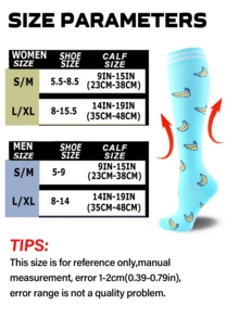 6 Pairs Compression Socks For Active Lifestyles - Breathable Supportive Design For Running, Gym & Marathon Training - Unisex Athletic Socks With Stylish Prints