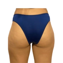 Kit 5 Plain Cotton Thong Comfort Panties - Màu xanh hải quân - Xem 1