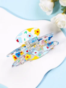 1pc Hawaiian Flower Hair Claw Clip, Suitable For Daily, Beach, Gift For Mom, Spring/Summer - Multicolor - View 15