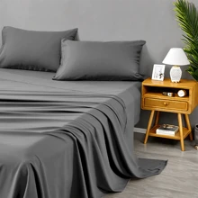 3/4 PCS Bed Sheet Sets, Soft Comfort Bedding Set, Microfiber Sheet Set, 14In Deep Pockets, Room Decor, Machine Washable, Holiday Gifts, Including 1 Flat Sheet, 1 Fitted Sheet, 1/2 Pillowcases.
