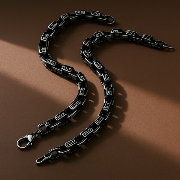 Men's Stainless Steel Cuban Chain Bracelet – Vintage Figaro Link, Kpop Style, Emo Aesthetic, Luxury Metal Jewelry Gift